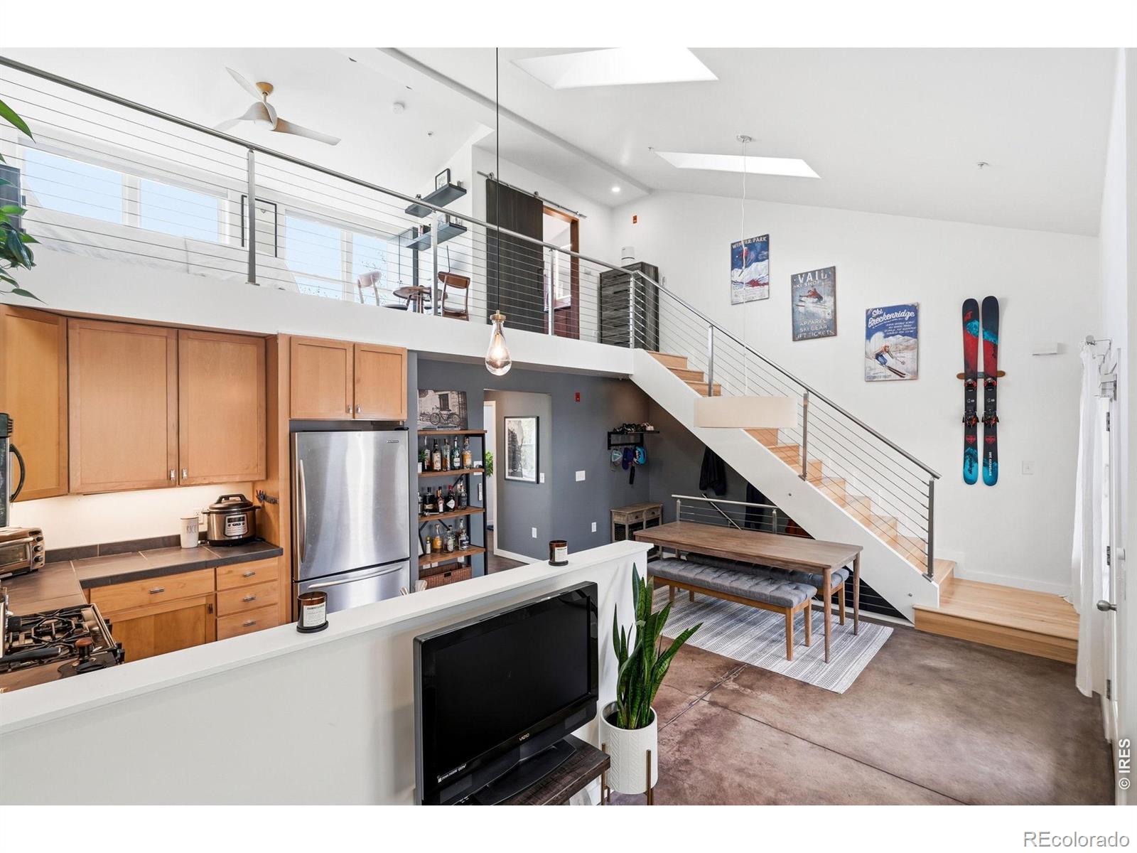 Open kitchen and dining area at 1625 Yellow Pine Ave